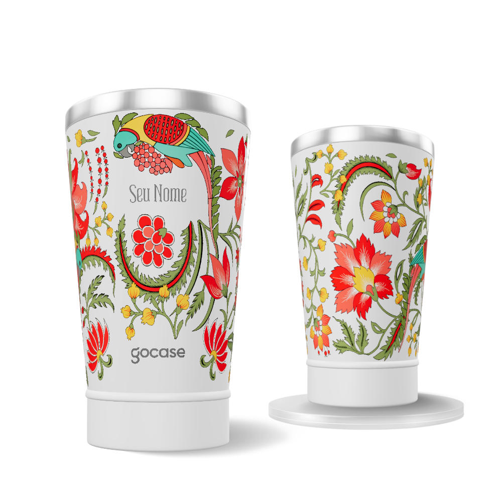 Copo Térmico + Ebook - Garden Silhouettes