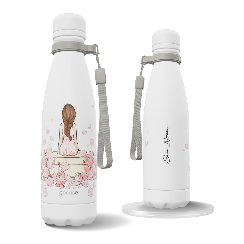 Garrafa Térmica Urban + Ebook - Garota Classical Rose