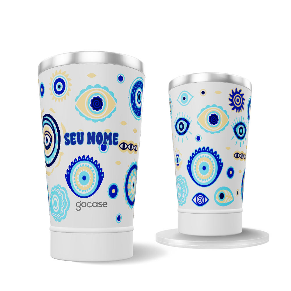 Copo Térmico + Ebook - Olho Grego Cute