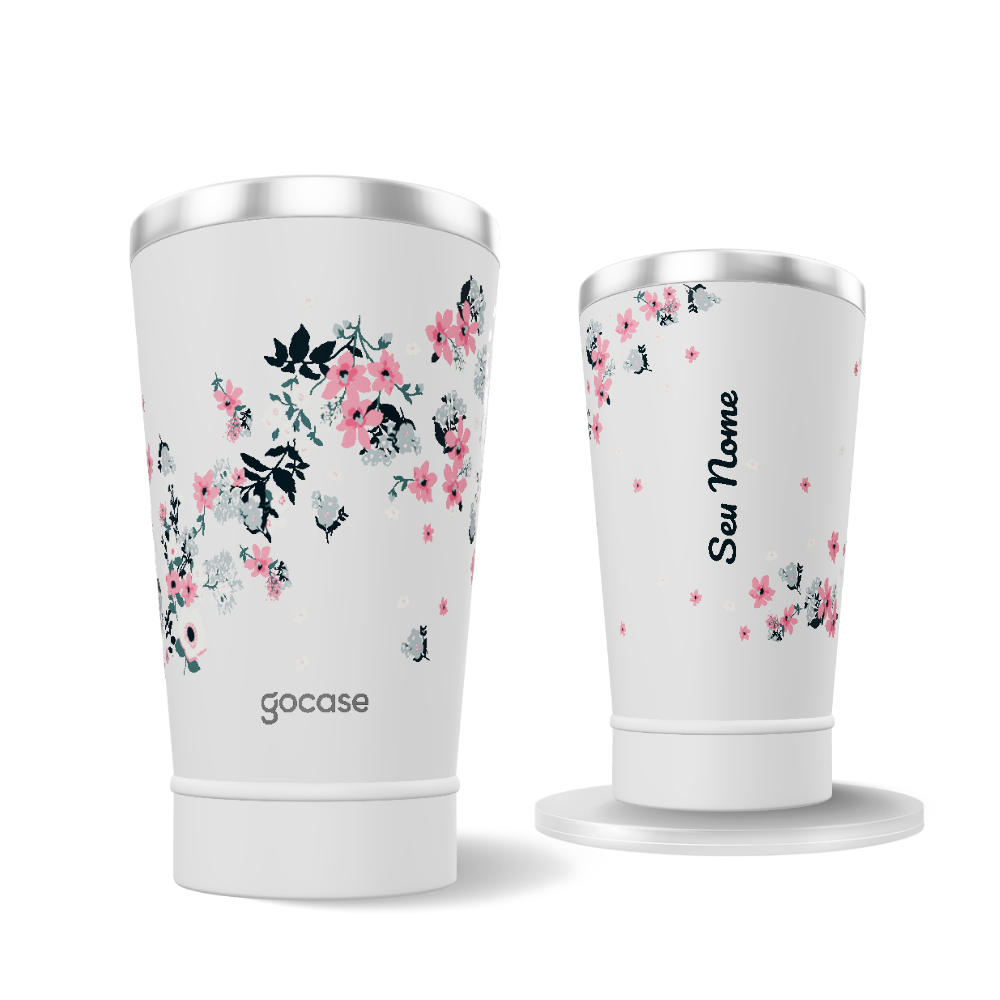 Copo Térmico + Ebook - Bem Floral - Lateral
