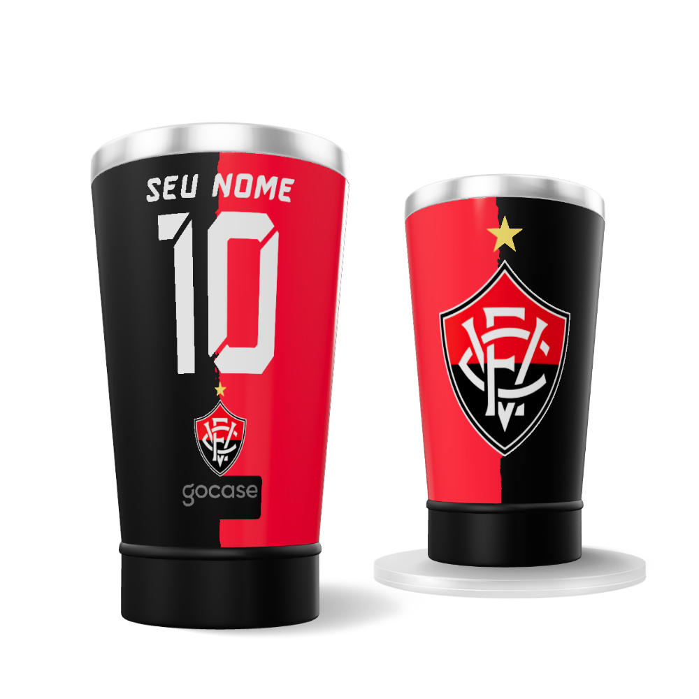  Copo Térmico Cerveja + Ebook - Vitória - Uniforme 1 2025 P