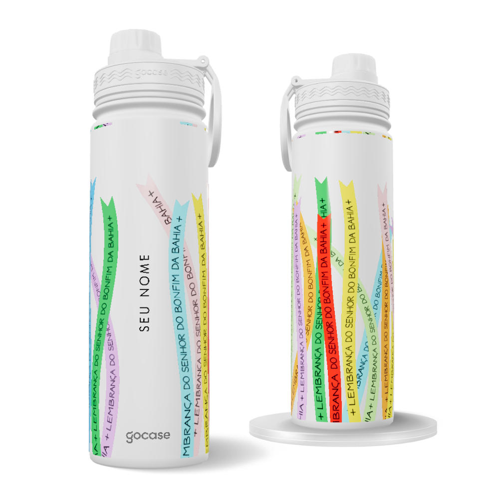 Garrafa Térmica Fresh + Ebook - Fitinhas Senhor Do Bonfim