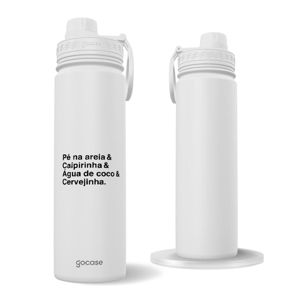 Garrafa Térmica Fresh + Ebook - Pé na Areia