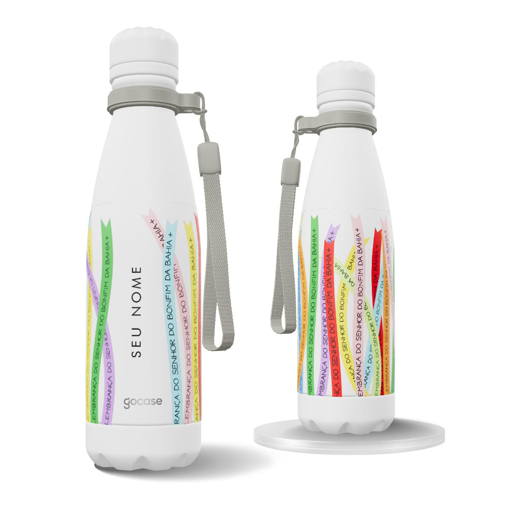Garrafa Térmica Urban + Ebook - Fitinhas Senhor Do Bonfim
