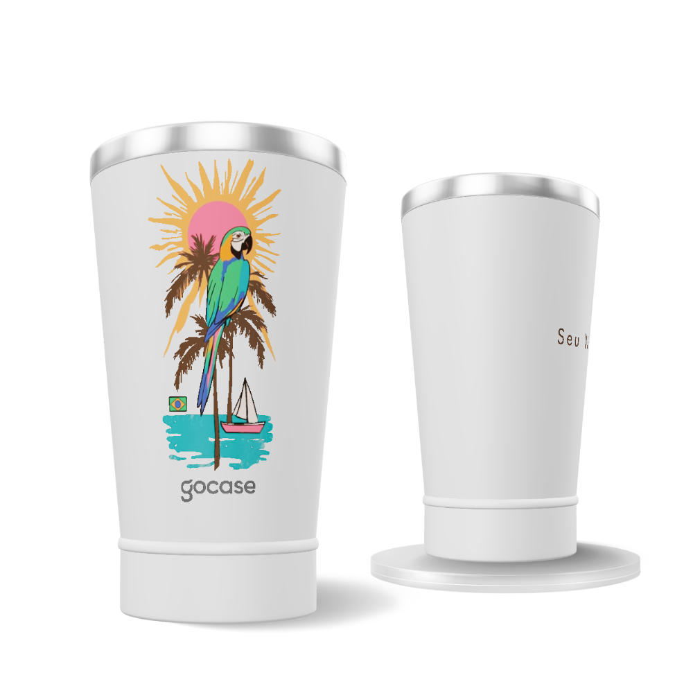 Copo Térmico + Ebook - Tropical Arara