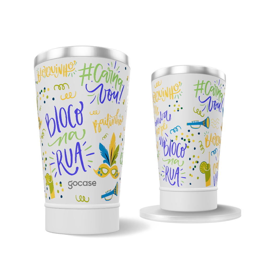 Copo Térmico + Ebook - Clima de Carnaval