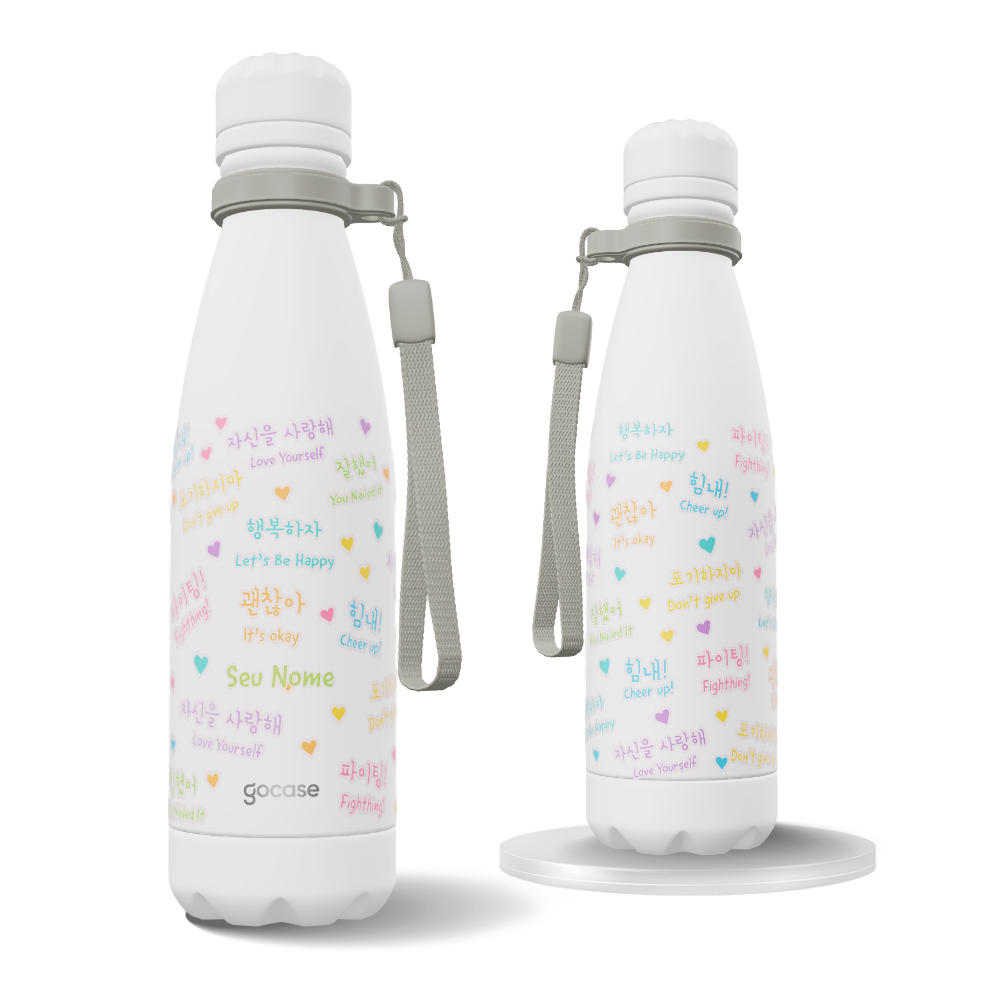 Garrafa Térmica Urban + Ebook - Frases Coreanas Motivadoras