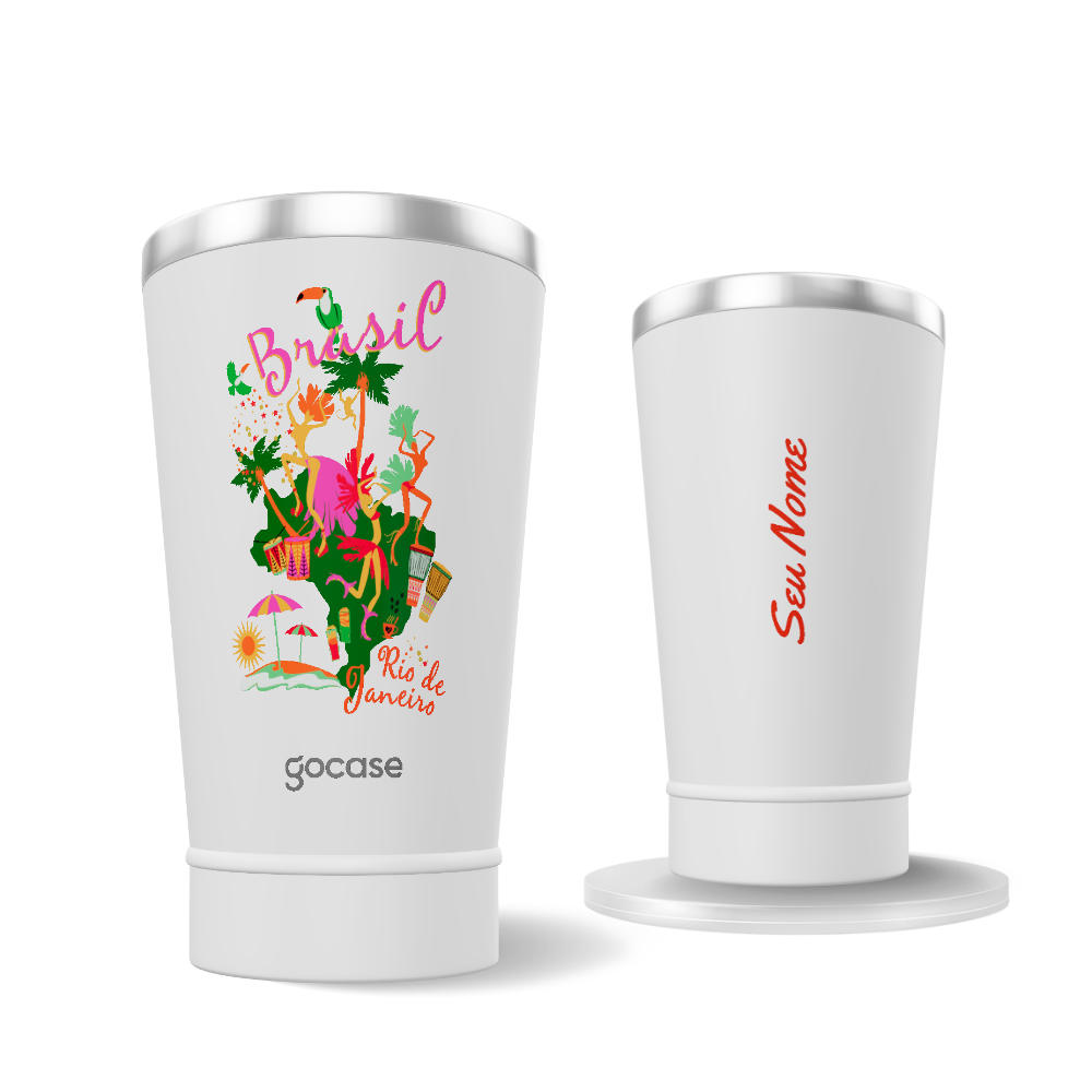 Copo Térmico + Ebook - Carnaval Brasil