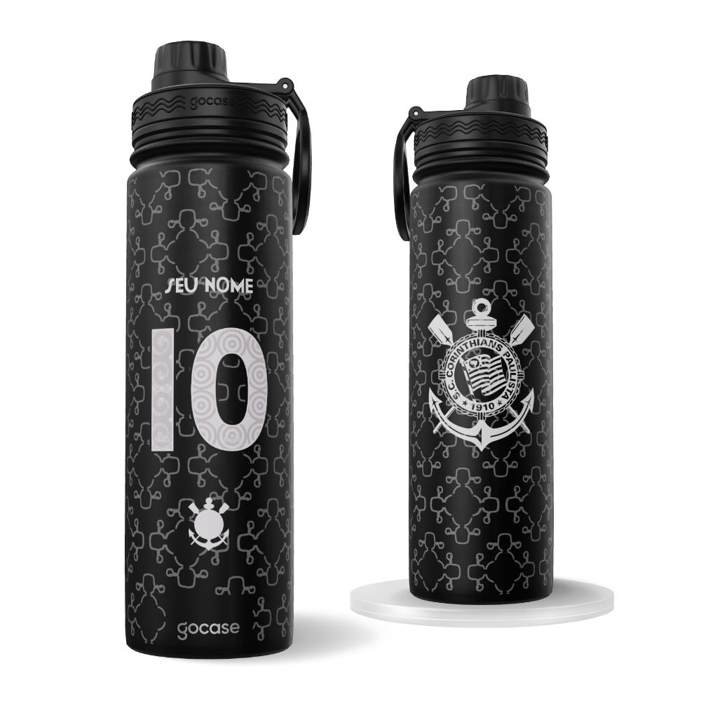 Garrafa Térmica Fresh + Ebook - Corinthians - Memphis Jersey