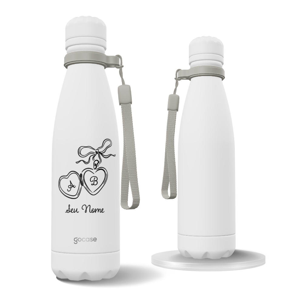 Garrafa Térmica Urban + Ebook - Relicário Duplo Minimalista