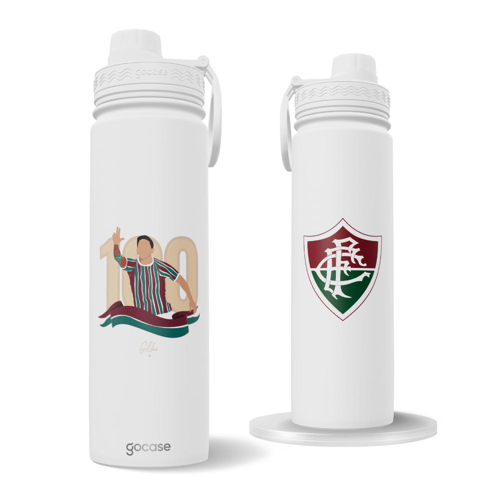 Garrafa Térmica Fresh + Ebook Fluminense -  Germán Cano 100 Gols
