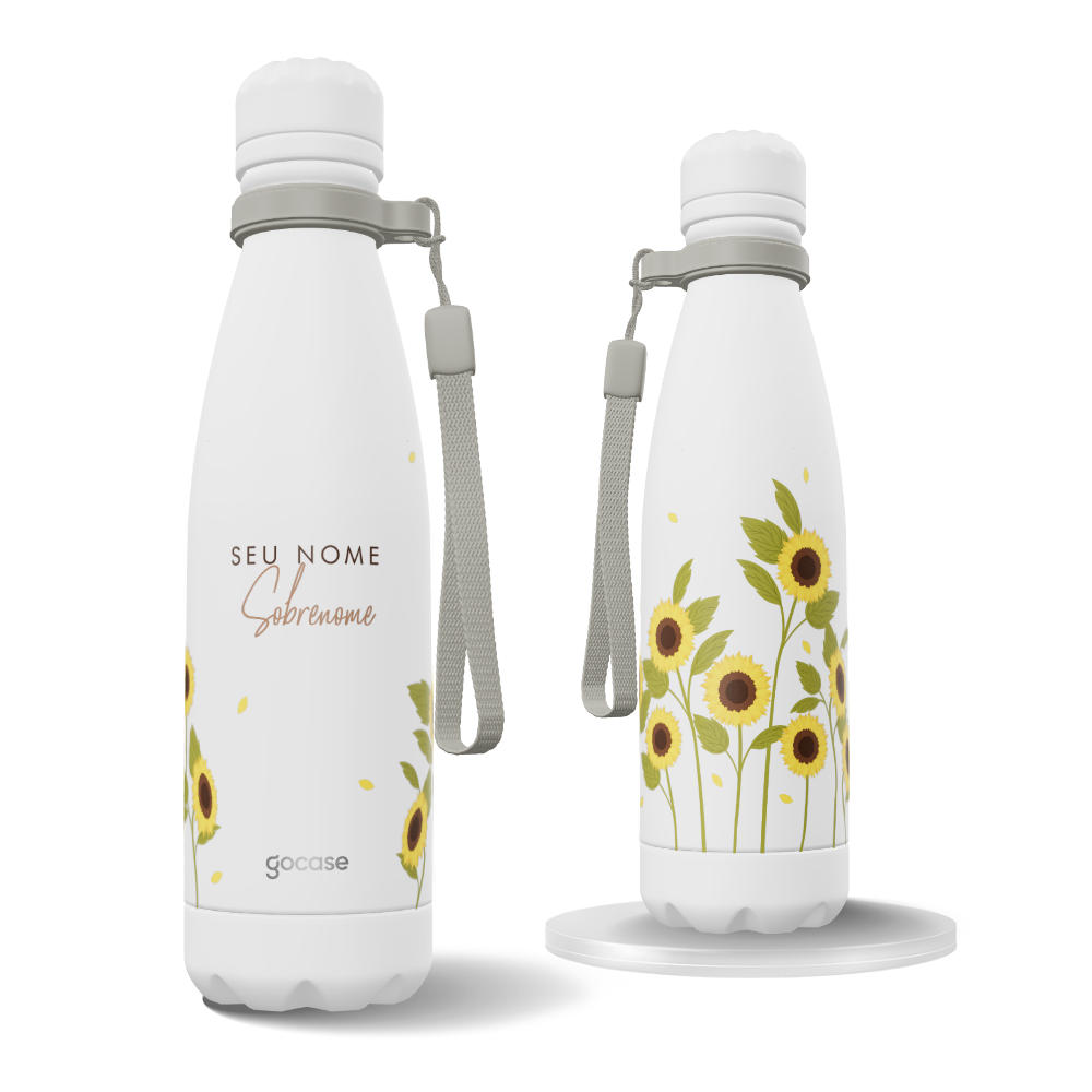 Garrafa Térmica Urban + Ebook - Campo de Girassóis