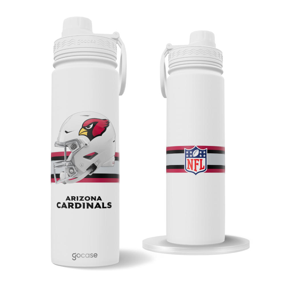 Garrafa Térmica Fresh + Ebook - NFL - Arizona Cardinals - Helmet