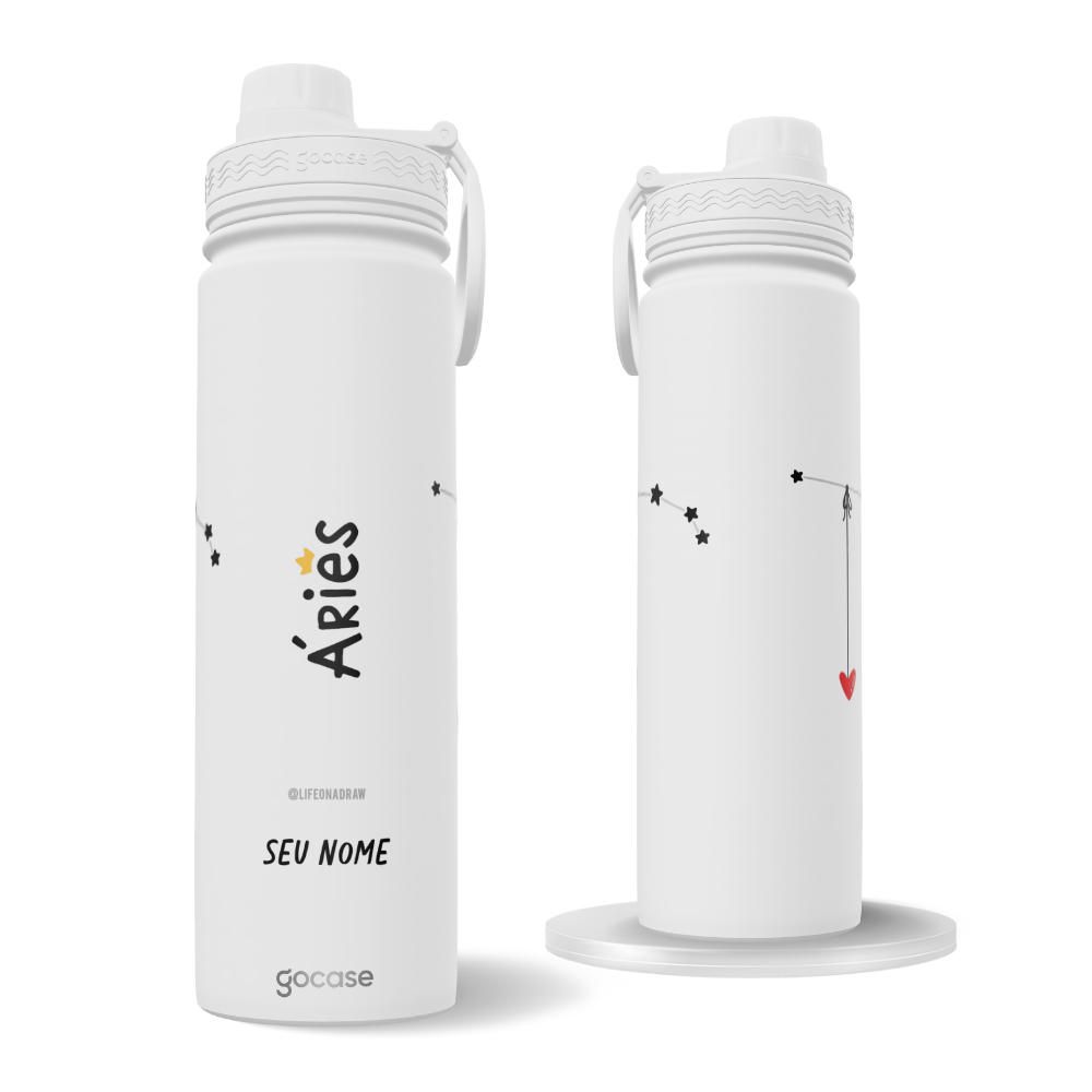 Garrafa Térmica Fresh + Ebook - Life on a Draw - Signos e Constelações