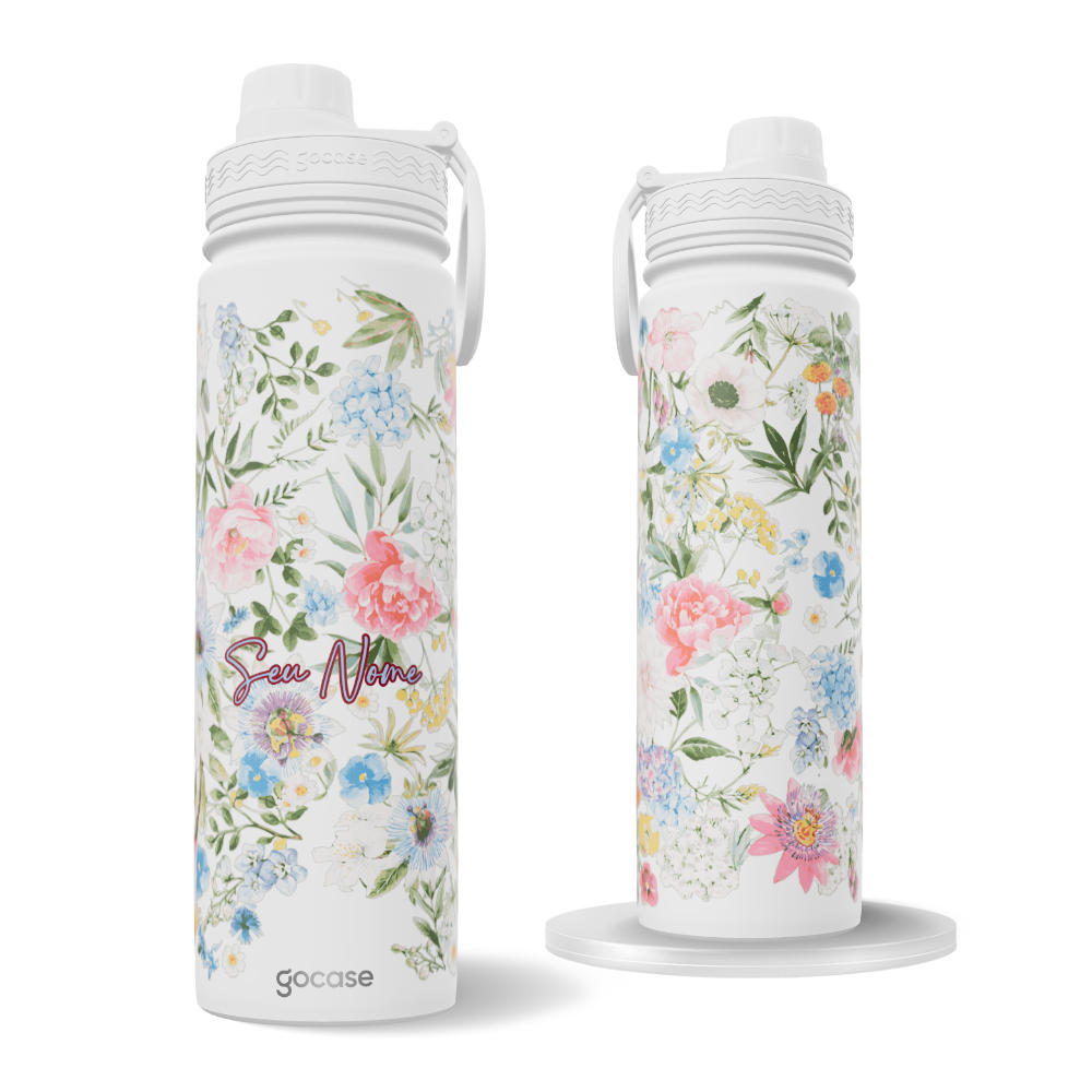 Garrafa Térmica Fresh + Ebook - Spring Garden