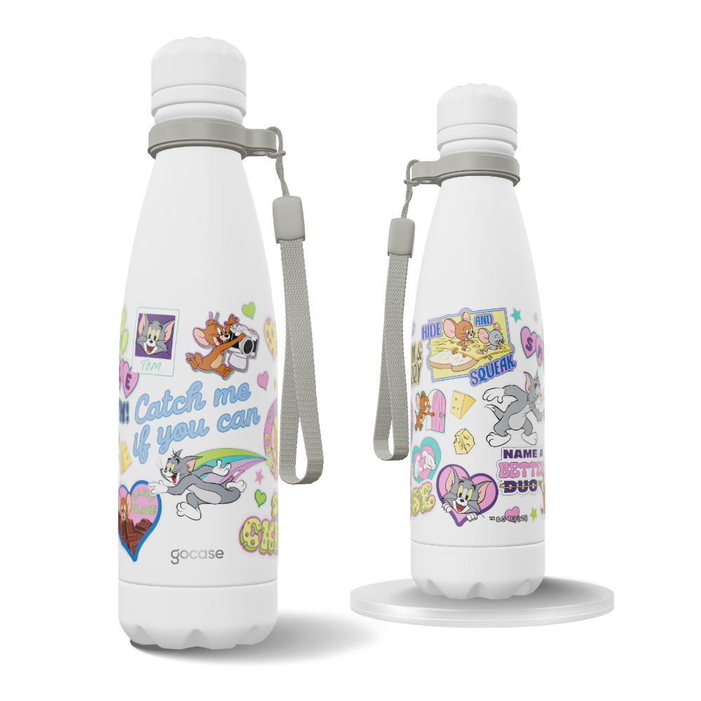 Garrafa Térmica Urban + Ebook - Tom & Jerry - Stickers