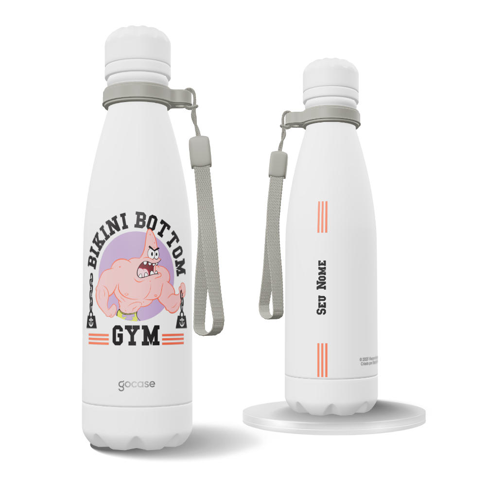 Garrafa Térmica Urban + Ebook - Bob Esponja - Patrick Marombeiro