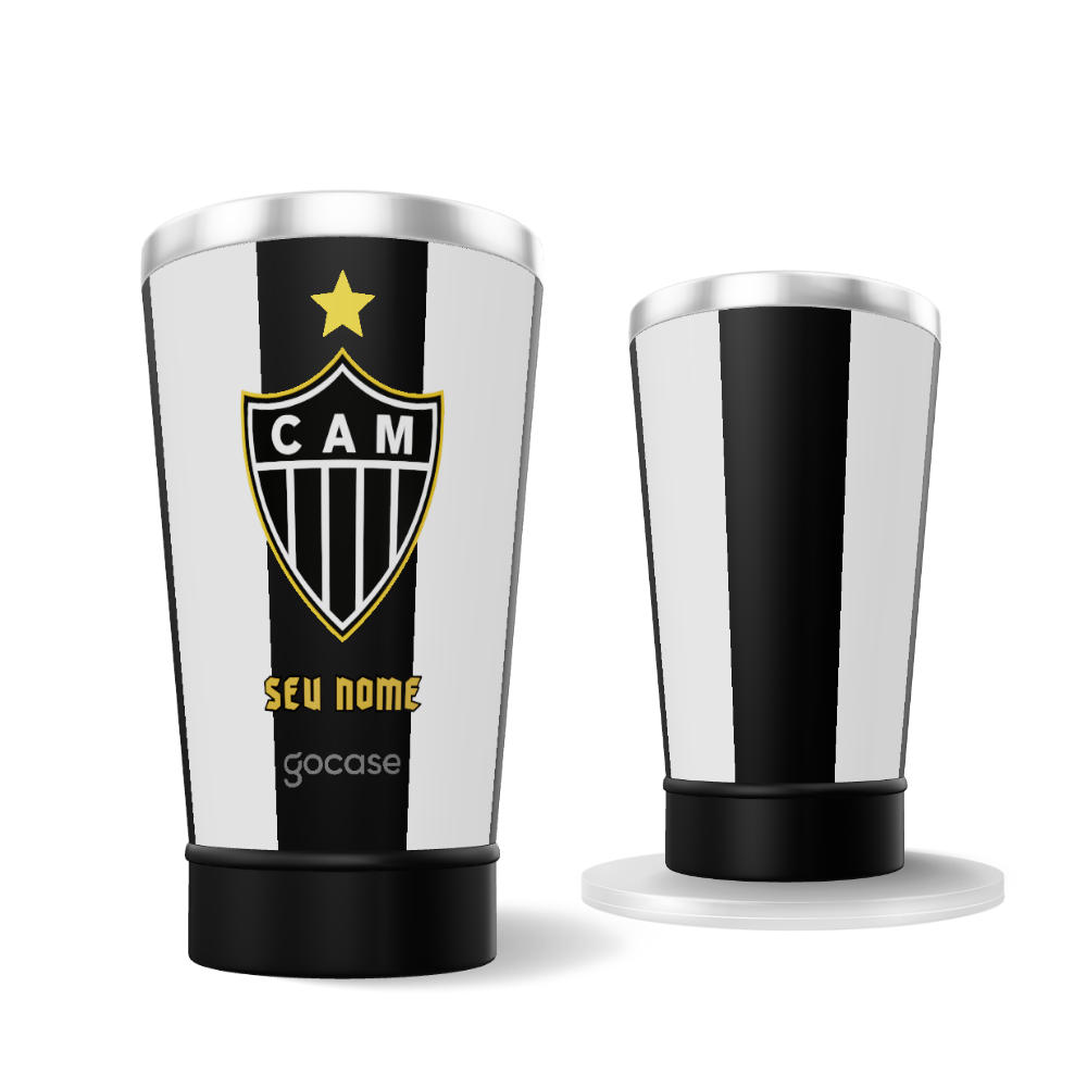  Copo Térmico Cerveja + Ebook - Atlético-MG - Uniforme 1 2025