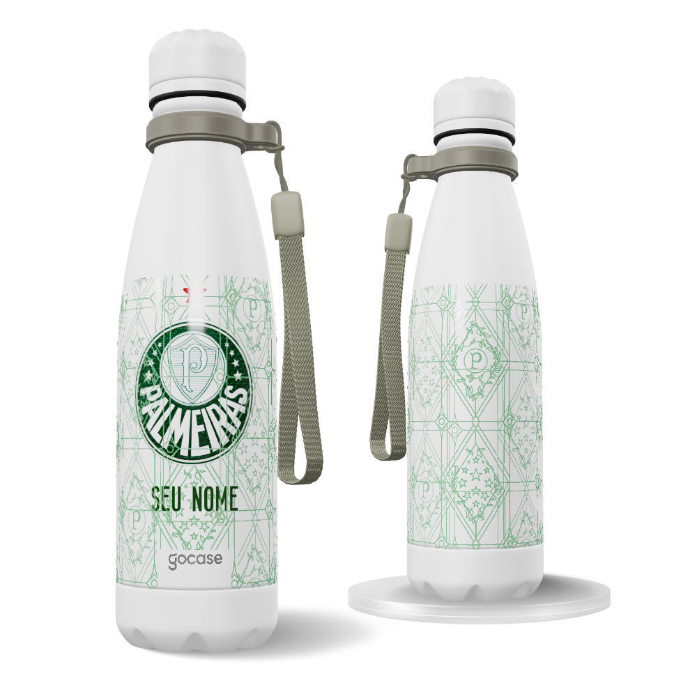 Garrafa Térmica Urban + Ebook - Palmeiras - Uniforme 1 2025 