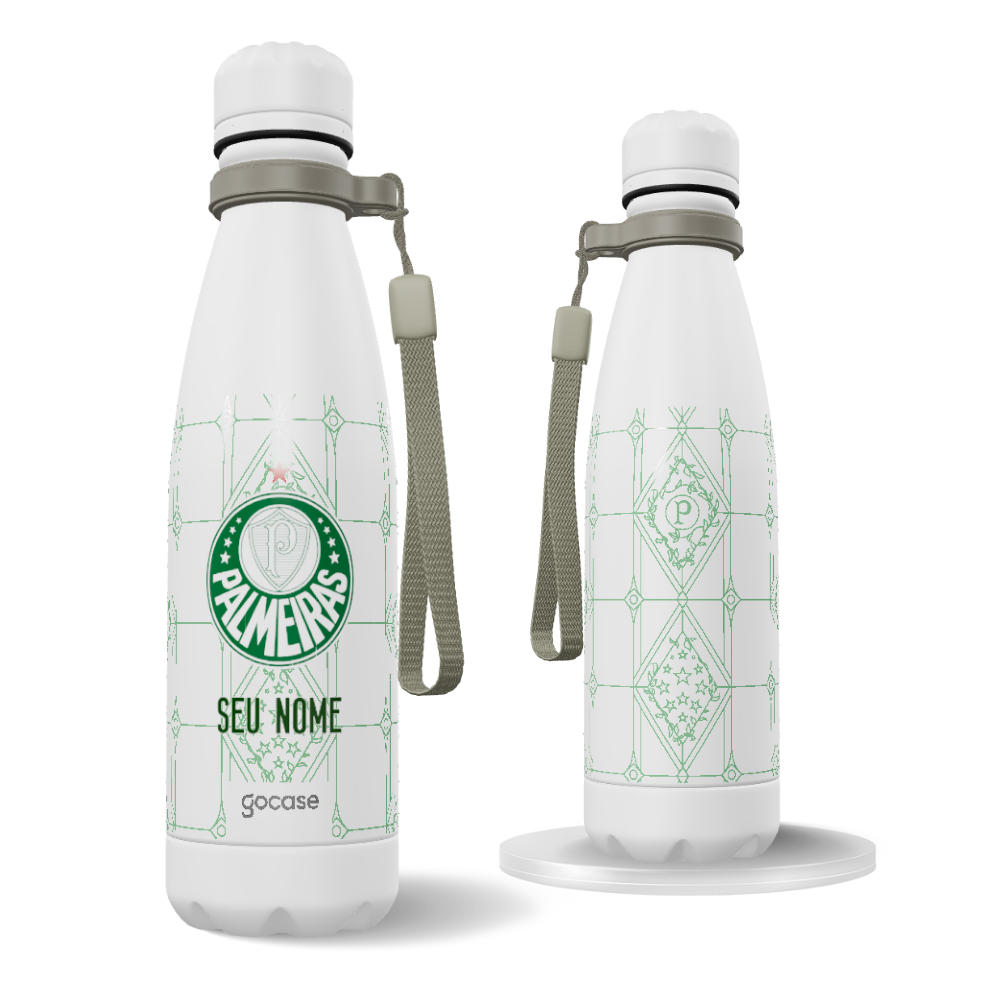 Garrafa Térmica Urban + Ebook - Palmeiras - Uniforme 1 2025 