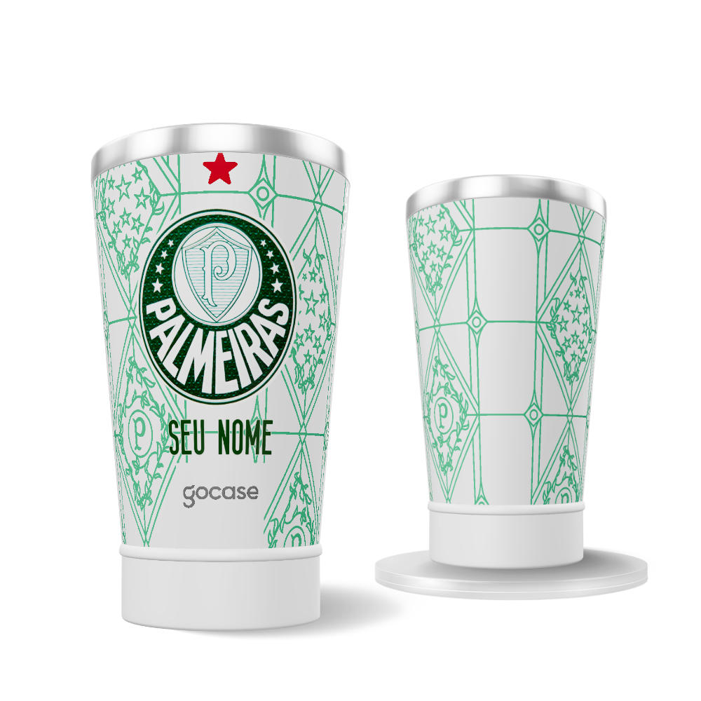 Copo Térmico Cerveja + Ebook - Palmeiras - Uniforme 1 2025
