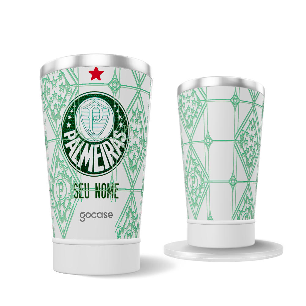 Copo Térmico Cerveja + Ebook - Palmeiras - Uniforme 1 2025
