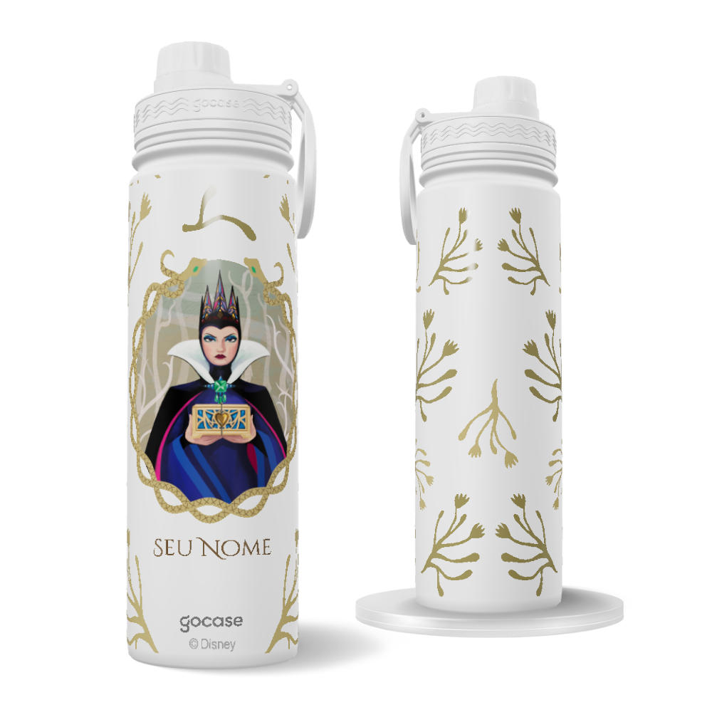 Garrafa Térmica Fresh + Ebook - Branca de Neve - Rainha Má Ramos