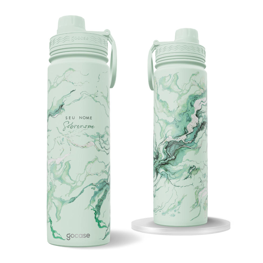 Garrafa Térmica Fresh Turquesa + Ebook - Luxury Color Turquesa