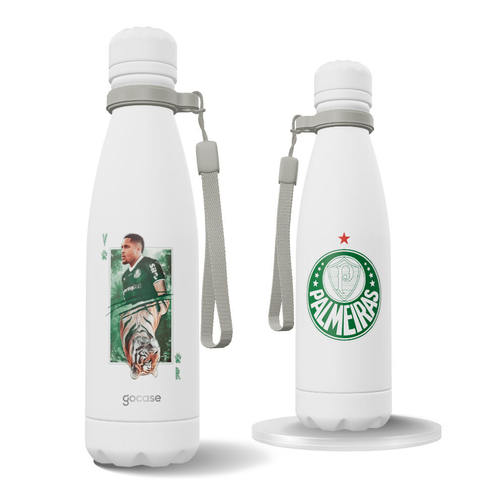 Garrafa Térmica Urban + Ebook - Palmeiras - Vitor Roque