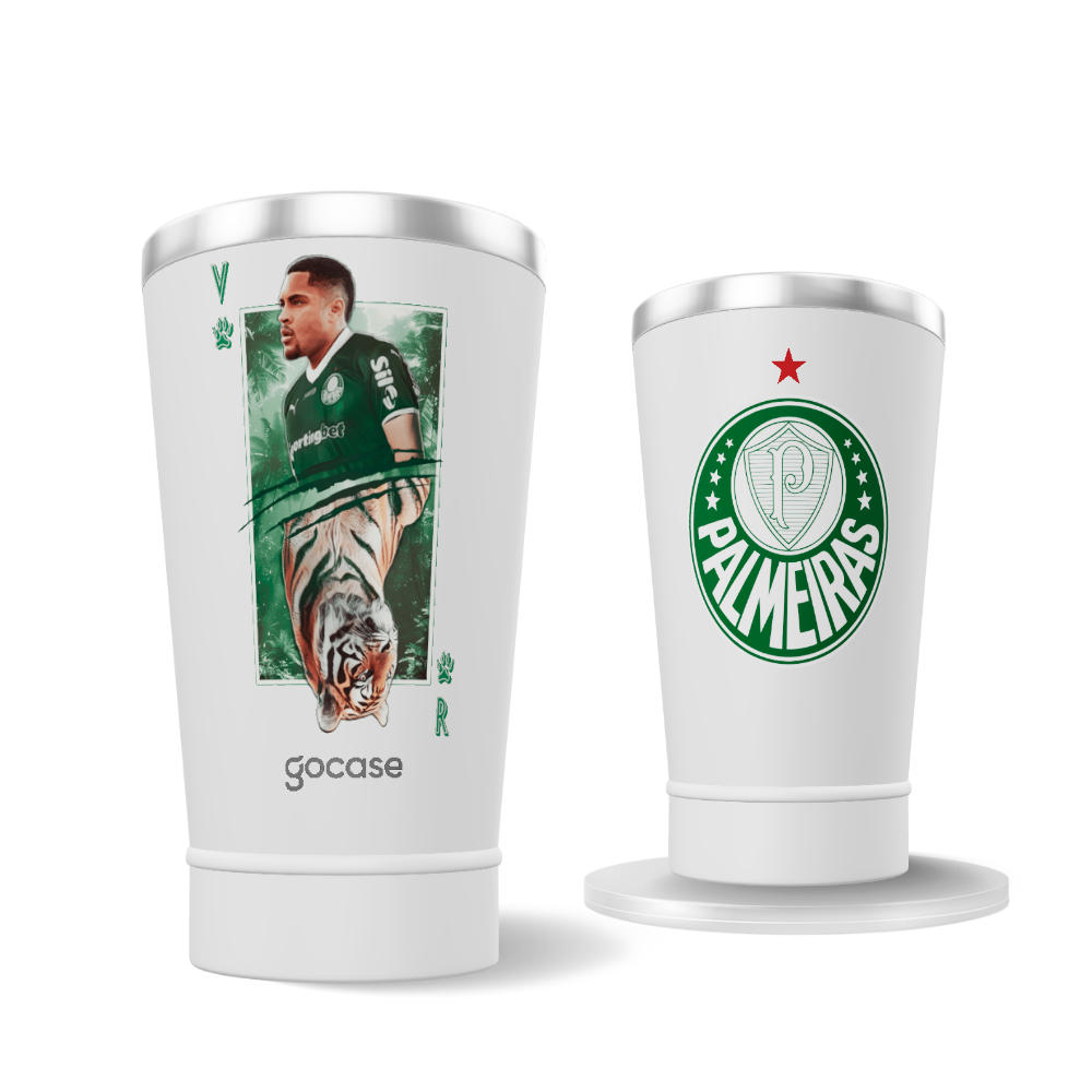 Copo Térmico Cerveja + Ebook - Palmeiras - Vitor Roque