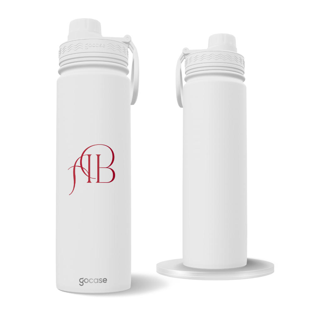 Garrafa Térmica Fresh + Ebook - Iniciais Cursivas