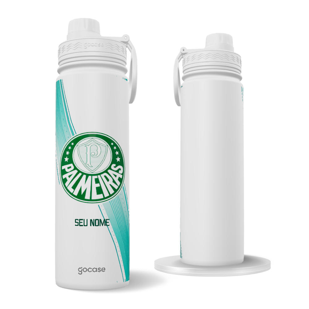 Garrafa Térmica Fresh + Ebook - Palmeiras Escudo 2023