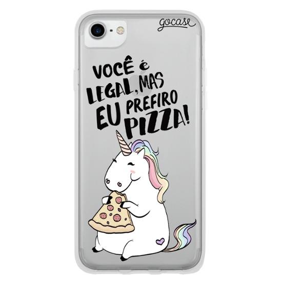 Capinha para celular Prefiro Pizza