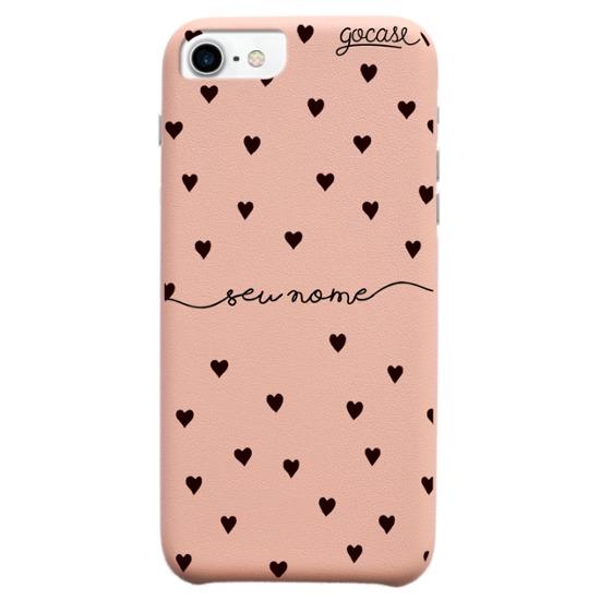 Capinha para celular Fascino - Black Hearts Manuscrita
