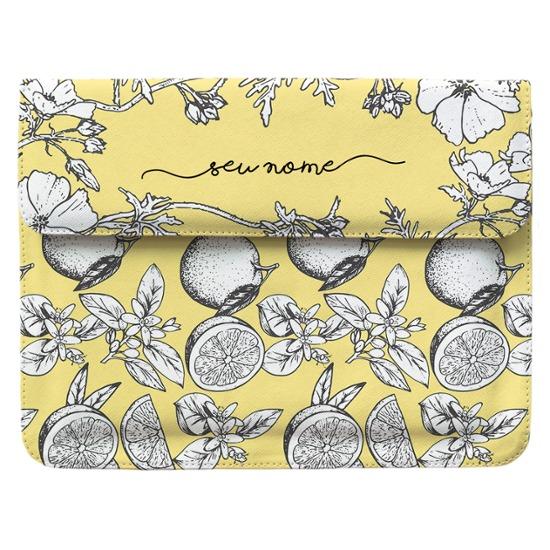Capa para Notebook - Frutas Cítricas Manuscrita