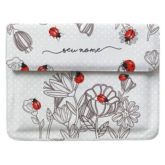 Capa para Notebook - Joaninhas Manuscrita