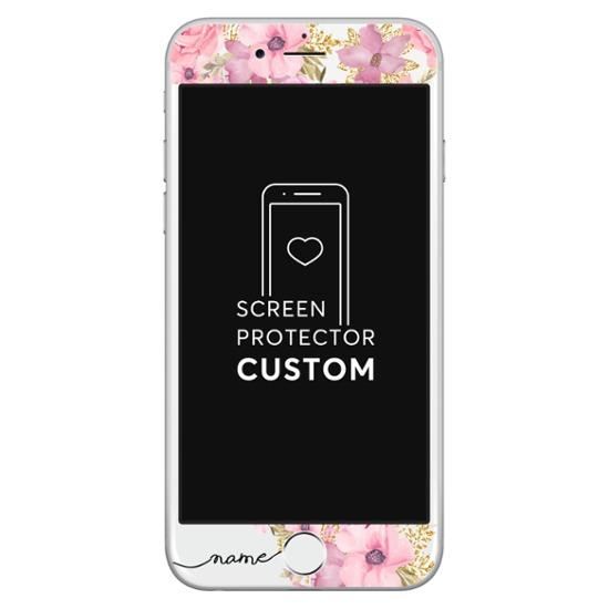 Flores Royale - Película anti-impacto Customizada - Vidro Temperado