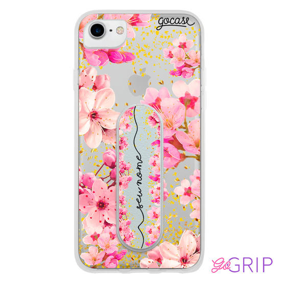 Kit Rose Gold Manuscrita (Capinha+ GoGrip)