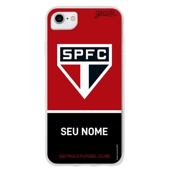 Capinha para celular São Paulo - Tricolor Horizontal Customizável