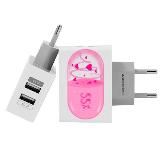 Carregador Personalizado iPhone/Android Duplo USB de Parede Gocase - Loading