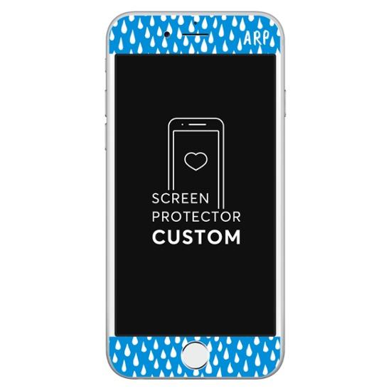 Rainy drops - White Screen Protector - Tempered Glass