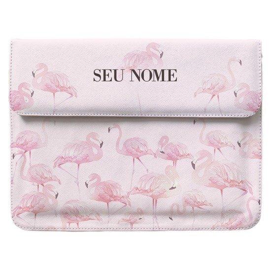 Capa para Notebook - Pink Flamingos by Niina Secrets
