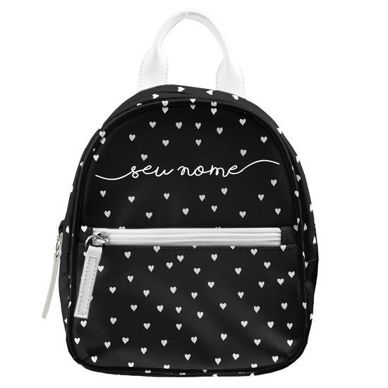 Microbag Personalizada - White Hearts Manuscrita