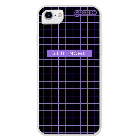 Capinha para celular Grid Style Purple