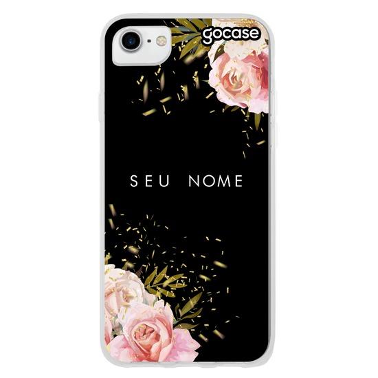 Capinha para celular Flores Gold