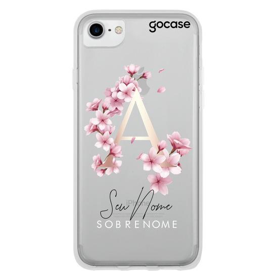 Capinha para celular Iniciais Cherry Classic