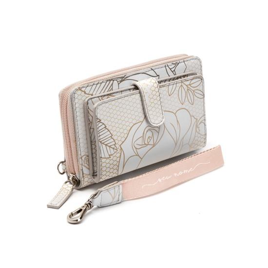 Carteira Soho Double - Flores Rendadas Manuscrita