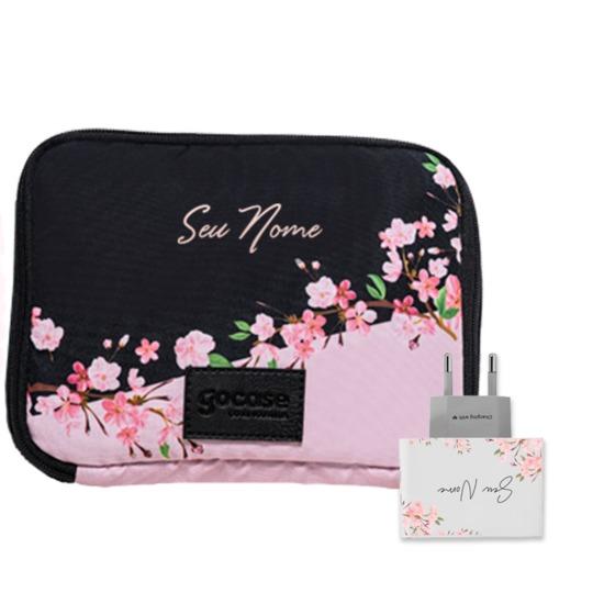 Kit Porta Acessórios Cute + Carregador Duplo de Parede - Classical Rosé