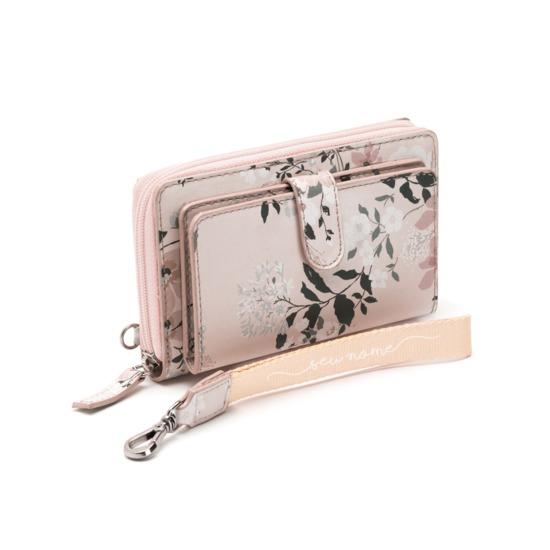 Carteira Soho Double - Classical Rosé Black Manuscrita