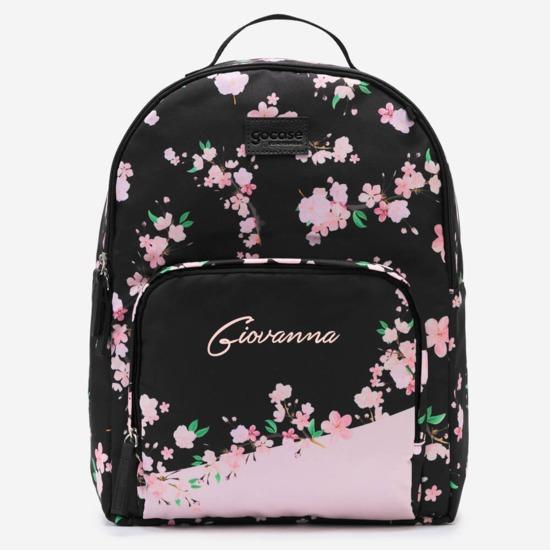 Mochila Moove - Mochila Class - Corações Flutuantes Black